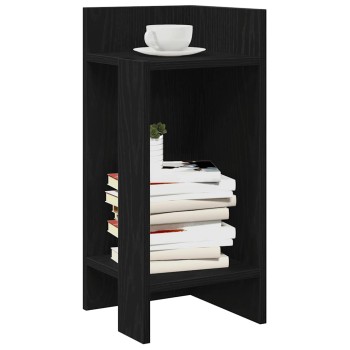 2 db fekete kisasztal polccal 25,5 x 27 x 60 cm