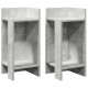 2 db betonszürke kisasztal polccal 25,5 x 27 x 60 cm