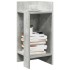 2 db betonszürke kisasztal polccal 25,5 x 27 x 60 cm
