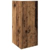 2 db antik fa színű kisasztal polccal 25,5 x 27 x 60 cm