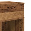 Antik fa színű éjjeliszekrény fiókkal 25x31x66 cm