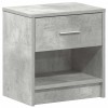 2 db betonszürke éjjeliszekrény fiókkal 39x28x41 cm