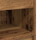 2 db antik fa színű éjjeliszekrény fiókkal 39x28x41 cm