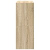 2 db sonoma tölgy szerelt fa szekrény 2 fiókkal 60 x 31 x 40 cm
