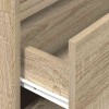 2 db sonoma tölgy szerelt fa szekrény 2 fiókkal 60 x 31 x 40 cm