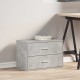 Betonszürke szerelt fa szekrény 2 fiókkal 60 x 31 x 40 cm Betonszürke szerelt fa szekrény 2 fiókkal 60 x 31 x 40 cm