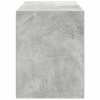 Betonszürke szerelt fa szekrény 2 fiókkal 60 x 31 x 40 cm