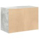 Betonszürke szerelt fa szekrény 2 fiókkal 60 x 31 x 40 cm Betonszürke szerelt fa szekrény 2 fiókkal 60 x 31 x 40 cm