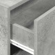 Betonszürke szerelt fa szekrény 2 fiókkal 60 x 31 x 40 cm Betonszürke szerelt fa szekrény 2 fiókkal 60 x 31 x 40 cm