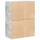 Szekrények 2 fiókkal 2 db betonszürke 60x31x40 cm gépelt fa Szekrények 2 fiókkal 2 db betonszürke 60x31x40 cm gépelt fa