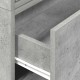 Szekrények 2 fiókkal 2 db betonszürke 60x31x40 cm gépelt fa Szekrények 2 fiókkal 2 db betonszürke 60x31x40 cm gépelt fa