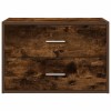 Szekrény 2 fiókkal füstölt tölgy 60x31x40 cm gépi forgácsolt fa