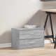 Szürke sonoma szerelt fa szekrény 2 fiókkal 60 x 31 x 40 cm Szürke sonoma szerelt fa szekrény 2 fiókkal 60 x 31 x 40 cm