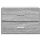 Szürke sonoma szerelt fa szekrény 2 fiókkal 60 x 31 x 40 cm Szürke sonoma szerelt fa szekrény 2 fiókkal 60 x 31 x 40 cm