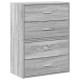 2 db szürke sonoma szerelt fa szekrény 2 fiókkal 60 x 31 x 40cm 2 db szürke sonoma szerelt fa szekrény 2 fiókkal 60 x 31 x 40cm