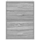 2 db szürke sonoma szerelt fa szekrény 2 fiókkal 60 x 31 x 40cm 2 db szürke sonoma szerelt fa szekrény 2 fiókkal 60 x 31 x 40cm