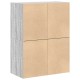 2 db szürke sonoma szerelt fa szekrény 2 fiókkal 60 x 31 x 40cm 2 db szürke sonoma szerelt fa szekrény 2 fiókkal 60 x 31 x 40cm