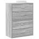 2 db szürke sonoma szerelt fa szekrény 2 fiókkal 60 x 31 x 40cm 2 db szürke sonoma szerelt fa szekrény 2 fiókkal 60 x 31 x 40cm