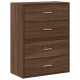 2 db barna tölgy szerelt fa szekrény 2 fiókkal 60 x 31 x 40 cm 2 db barna tölgy szerelt fa szekrény 2 fiókkal 60 x 31 x 40 cm