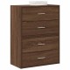 2 db barna tölgy szerelt fa szekrény 2 fiókkal 60 x 31 x 40 cm 2 db barna tölgy szerelt fa szekrény 2 fiókkal 60 x 31 x 40 cm