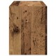 Antik fa színű szerelt fa szekrény 2 fiókkal 60 x 31 x 40 cm Antik fa színű szerelt fa szekrény 2 fiókkal 60 x 31 x 40 cm