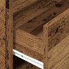 2 db antik fa szerelt fa szekrény 2 fiókkal 60 x 31 x 40 cm
