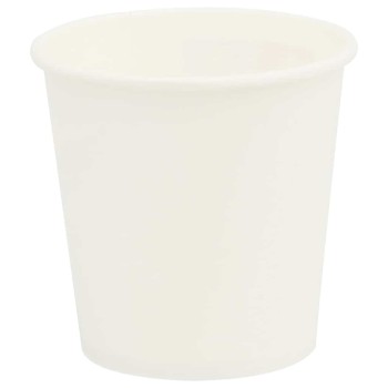 1000 db fehér papír kávéscsészék 4oz 100ml