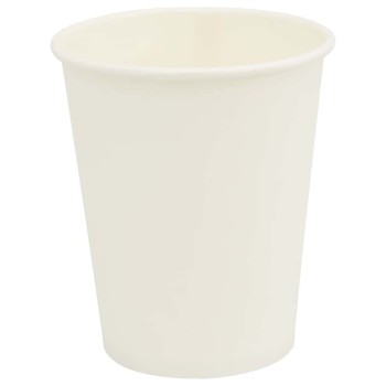 1000 db fehér papír kávéscsészék 8oz 200ml