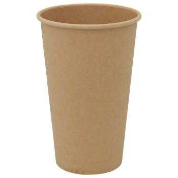 1000 db barna papír kávéscsészék 16oz 400ml