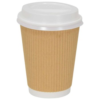 1000 db fehér műanyag papír kávéscsésze fedelek ø90mm 12oz 16oz