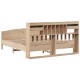 Tömör fenyőfa könyvespolcos ágy matrac nélkül 180 x 200 cm