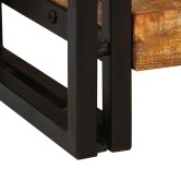 Konzolasztalok 2 pcs barna 161 x 33 x 75 cm tömör mangófát