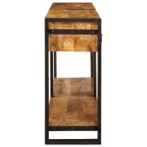 Konzolasztalok 2 pcs barna 161 x 33 x 75 cm tömör mangófát