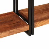 Konzolasztalok 2 pcs barna 161 x 33 x 75 cm tömör akácfa Konzolasztalok 2 pcs barna 161 x 33 x 75 cm tömör akácfa