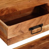 Konzolasztalok 2 pcs barna 200 x 33 x 75 cm tömör akácfa