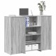 Recepciós pult szürke sonoma 135x50x103,5 cm szerelt fa