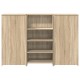 Recepciós pult sonoma tölgy 155x50x103,5 cm szerelt fa