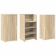 Recepciós pult sonoma tölgy 155x50x103,5 cm szerelt fa