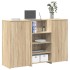 Recepciós pult sonoma tölgy 155x50x103,5 cm szerelt fa