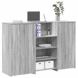 Recepciós pult szürke sonoma 155x50x103,5 cm szerelt fa
