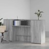 Recepciós pult szürke sonoma 200x50x103,5 cm szerelt fa