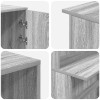 Recepciós pult szürke sonoma 200x50x103,5 cm szerelt fa