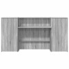 Recepciós pult szürke sonoma 200x50x103,5 cm szerelt fa
