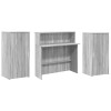 Recepciós pult szürke sonoma 200x50x103,5 cm szerelt fa