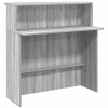 Recepciós pult szürke sonoma 200x50x103,5 cm szerelt fa