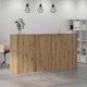 Recepciós pult kézműves tölgy 200x50x103,5 cm szerelt fa