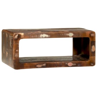 Tv szekrény sokszínű 60 x 30 x 25 cm tömör újrahasznosított fa