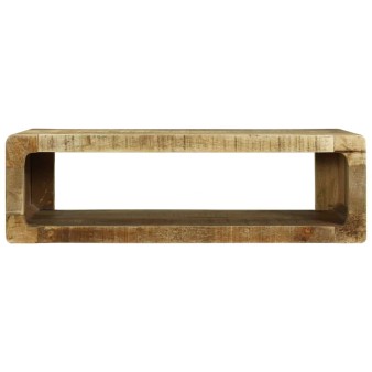 Tv szekrény polcokkal barna 80 x 30 x 25 cm tömör mangófa