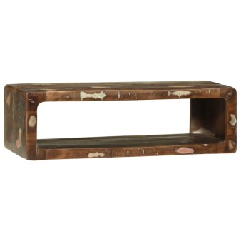 Tv szekrény sokszínű 80 x 30 x 25 cm tömör újrahasznosított fa