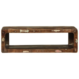 Tv szekrény sokszínű 80 x 30 x 25 cm tömör újrahasznosított fa